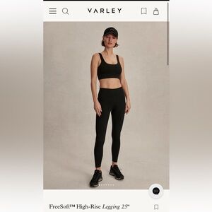 VARLEY Free-Soft High-Rise Leggings 25” - Black